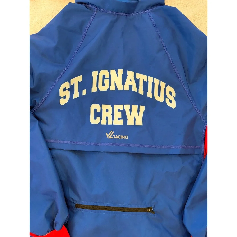 JL Racing LG Anorak St Ignatius Chicago Crew Rowing Jacket Windbreaker College